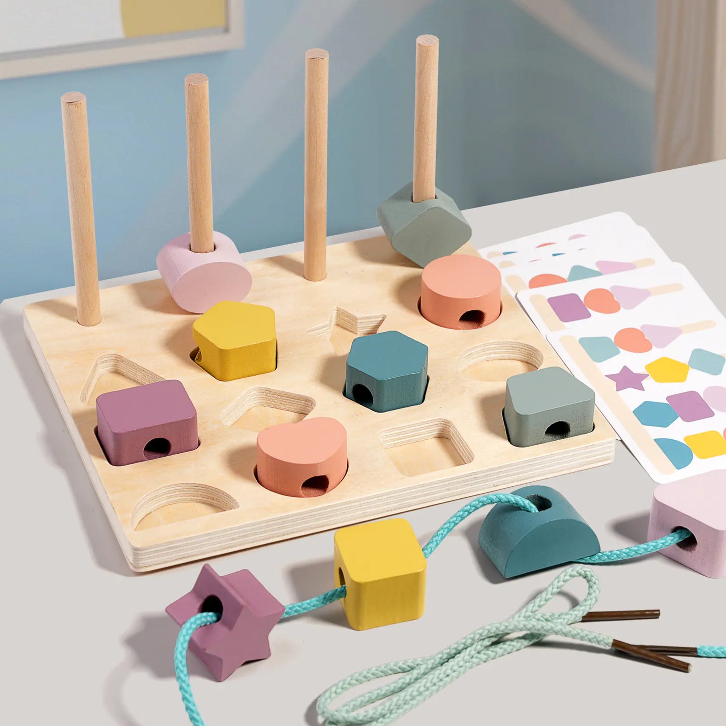 Wooden Shape Matching Board
