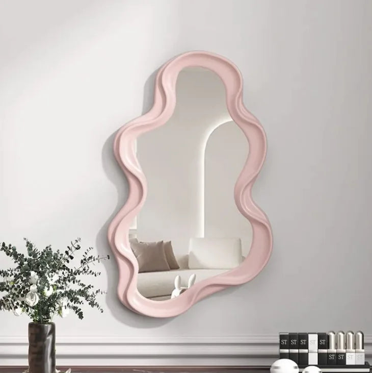 Cloud shaped mirror Pink
