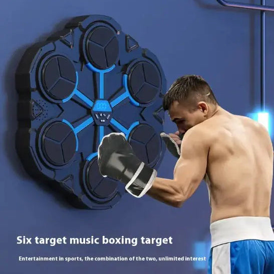 Home fitness boxing equipment with built-in speakers