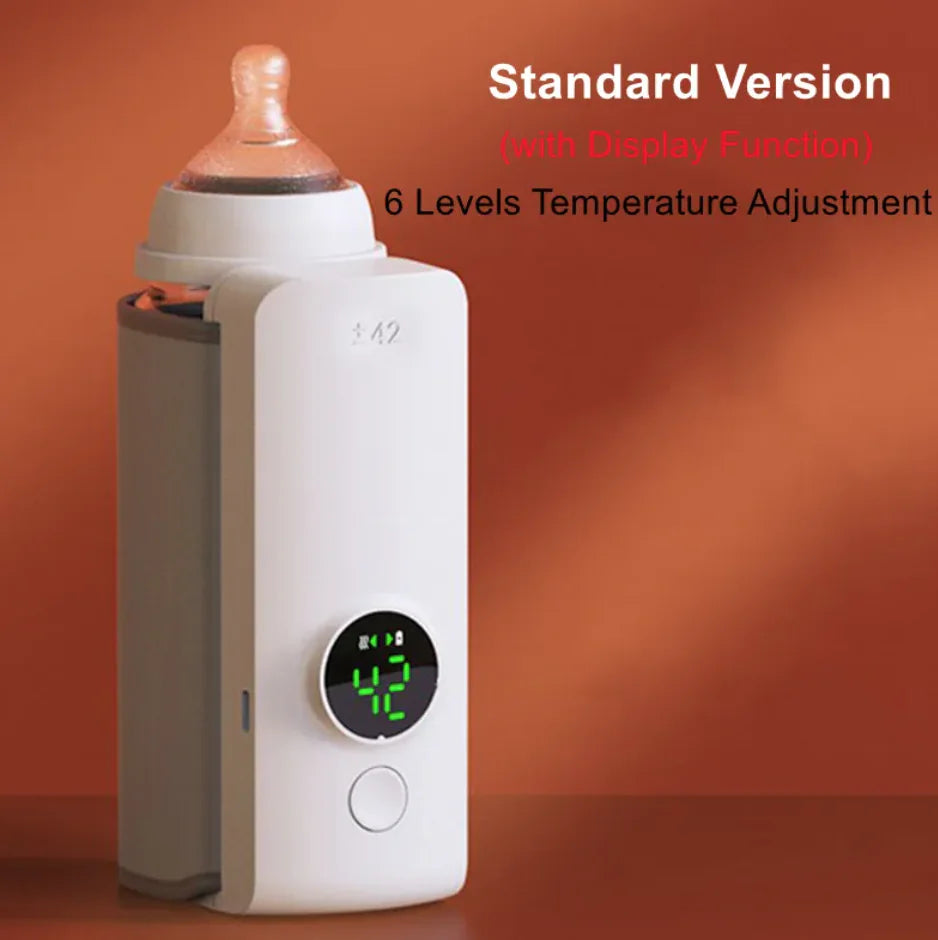 Portable bottle warmer with temperature control