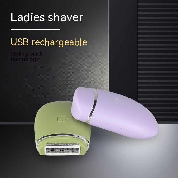 Portable ladies shaver with low noise operation
