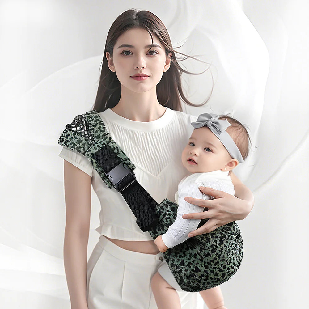 Portable one-shoulder baby carrier strap for big babies