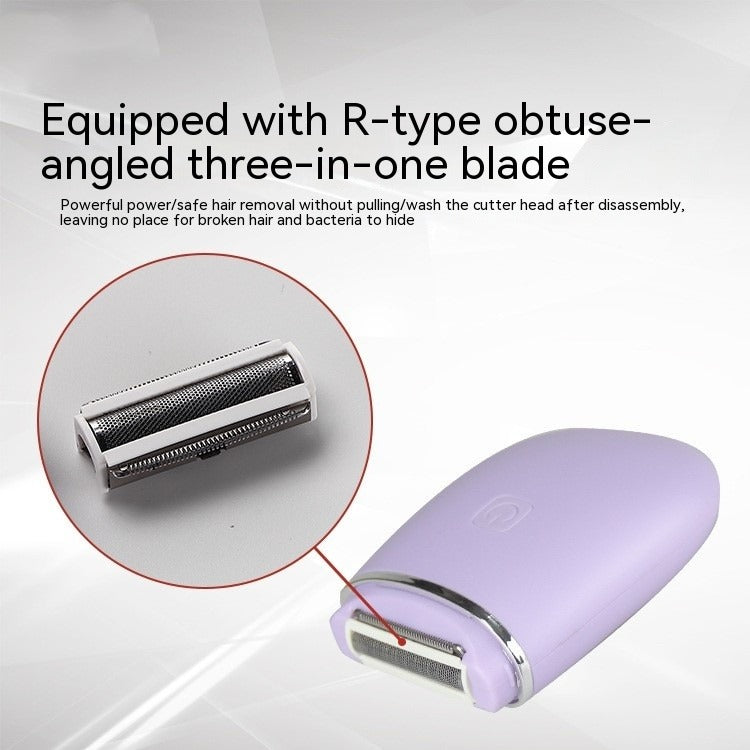 Rechargeable ladies electric shaver - portable hair removal device