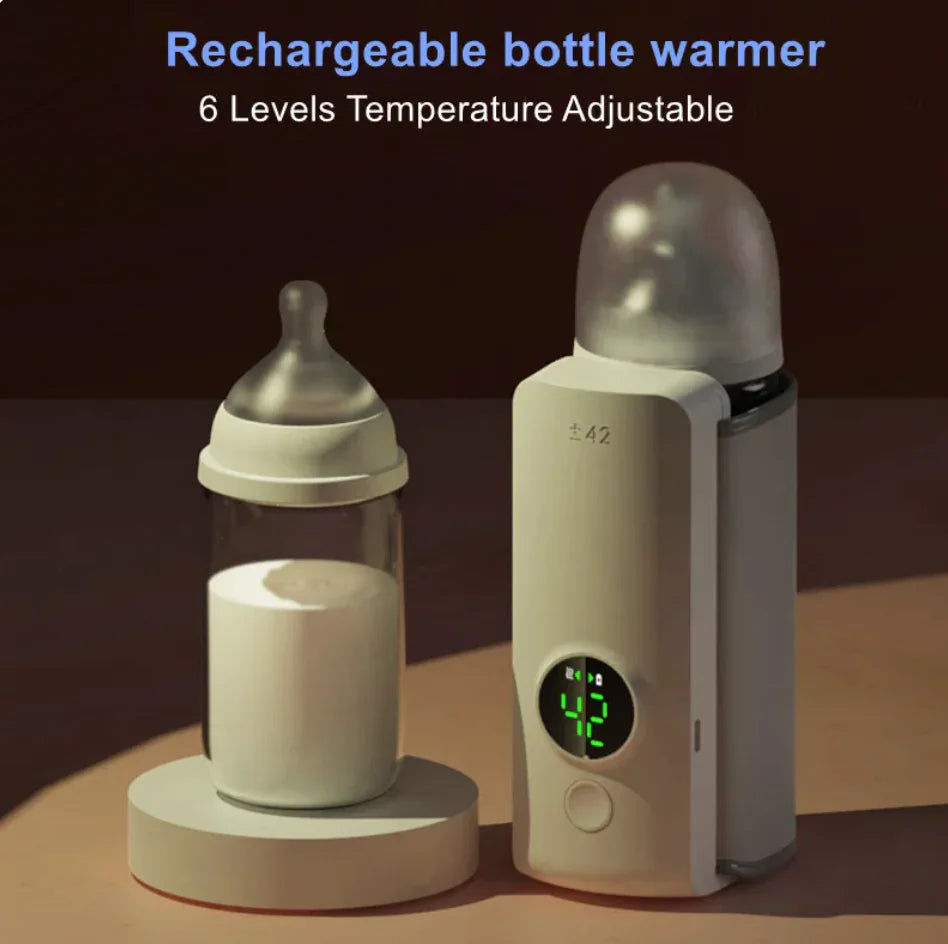 Wireless bottle warmer features closeup