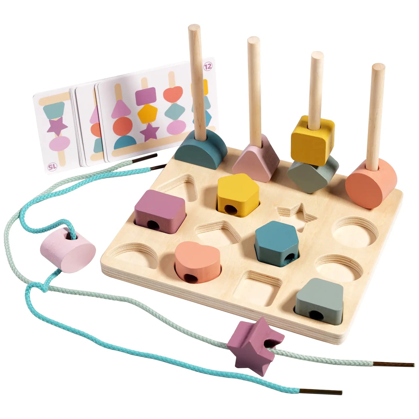Wooden Shape Matching Board